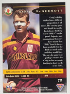 1995-96 Futera Cricket | #078 Craig McDermott | Queensland Bulls
