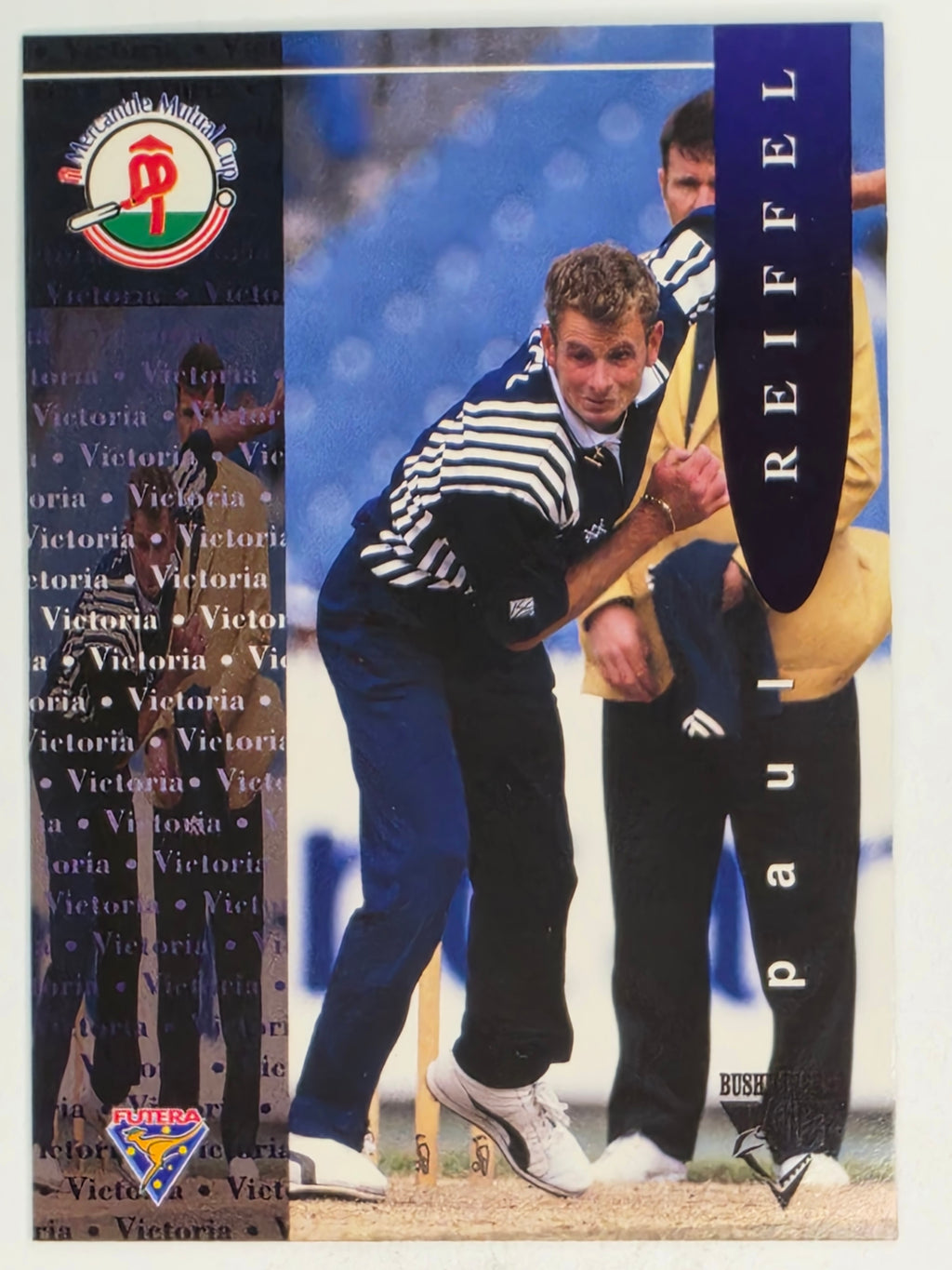 1995-96 Futera Cricket | #087 Paul Reiffel | Victorian Bushrangers