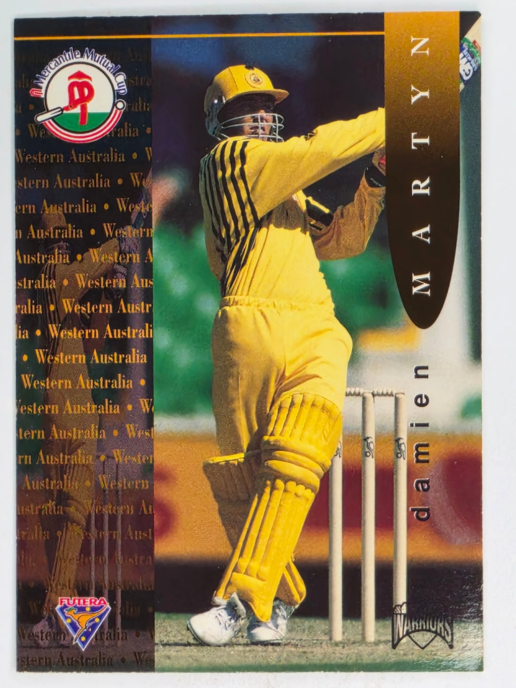 1995-96 Futera Cricket | #095 Damien Martyn | Western Warriors