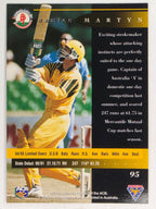 1995-96 Futera Cricket | #095 Damien Martyn | Western Warriors
