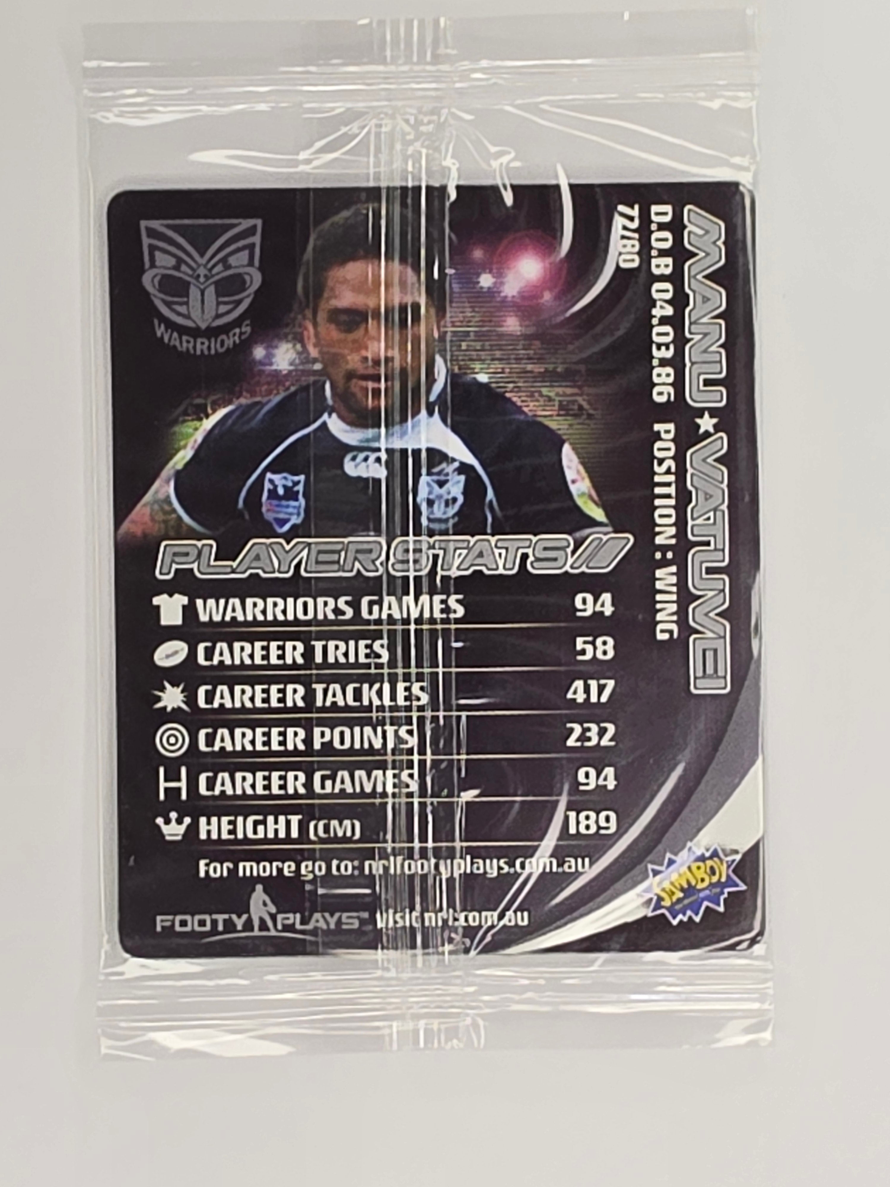 NRL 2010 Footy Plays | #072 Manu Vatuvei | New Zealand Warriors