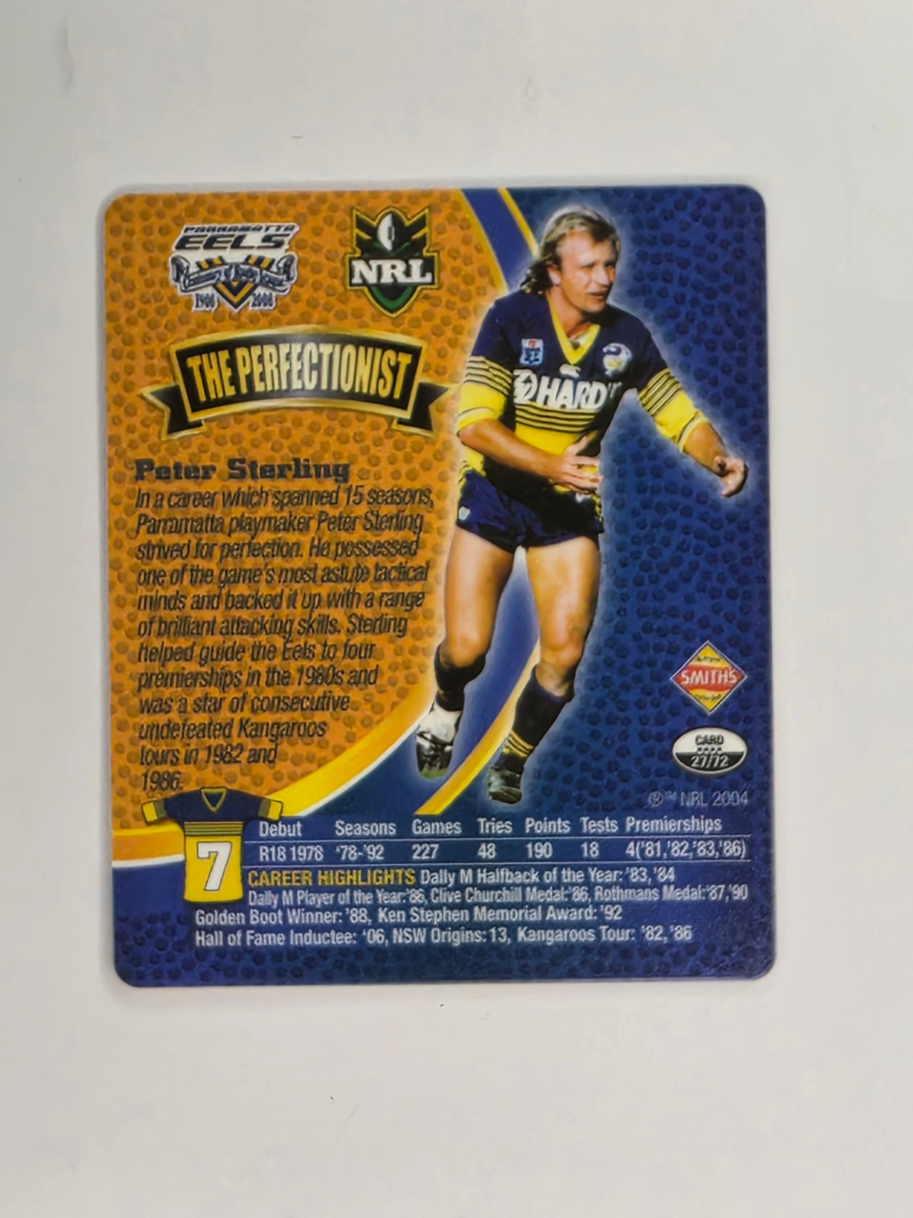 NRL 2008 Footy Legends | #027 Peter Sterling | Parramatta Eels