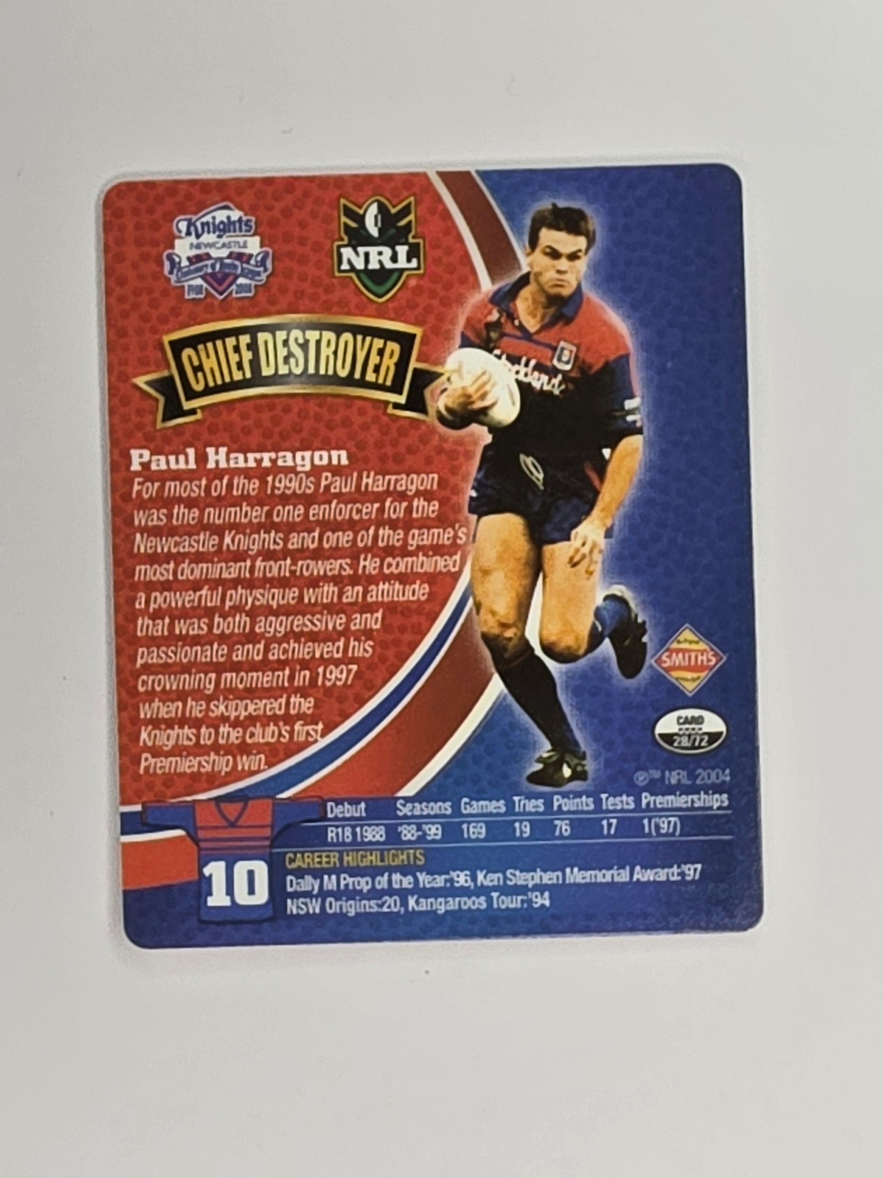 NRL 2008 Footy Legends | #028 Paul Harragon | Newcastle Knights