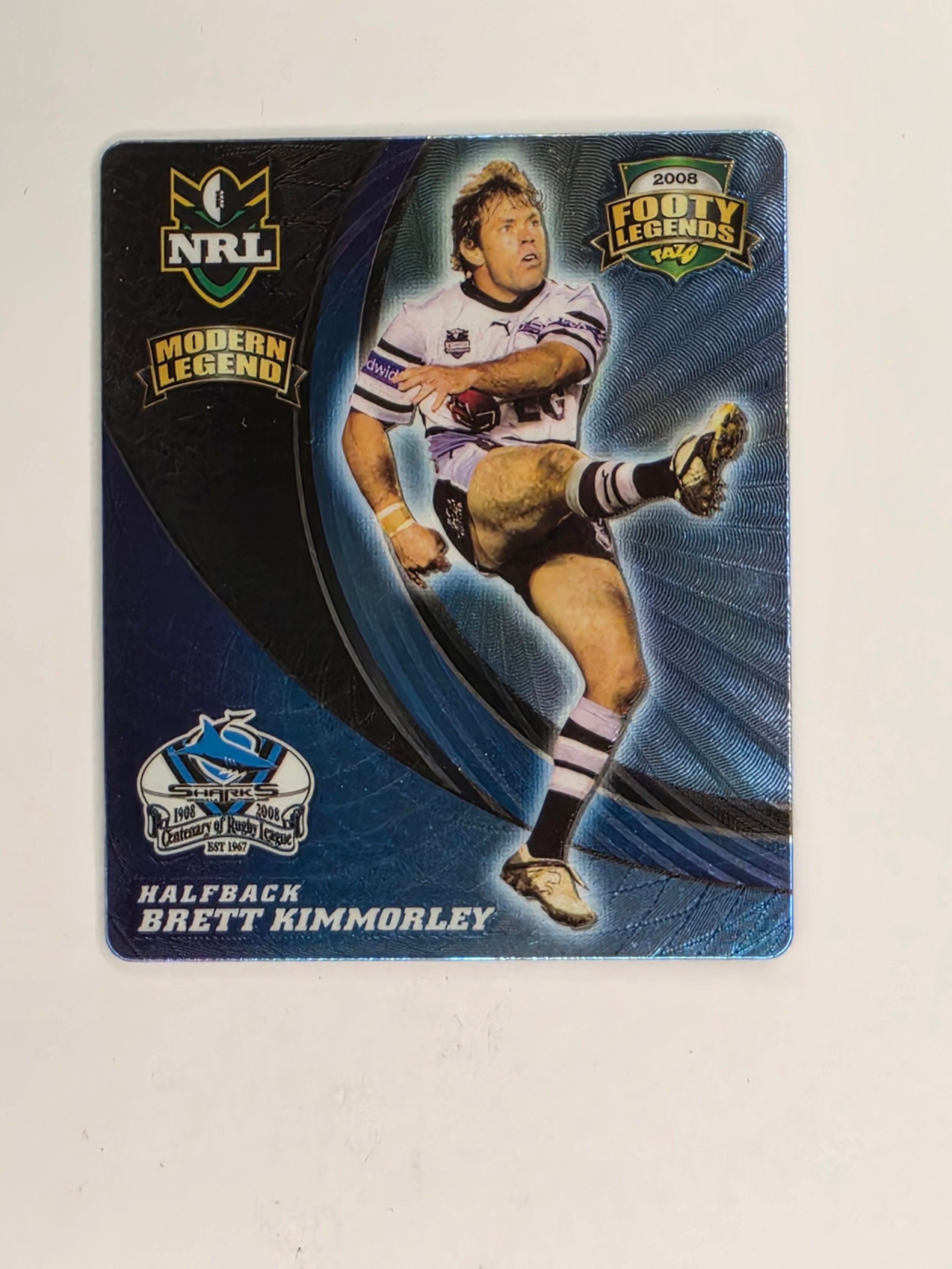 NRL 2008 Footy Legends | #053 Brett Kimmorley | Cronulla Sutherland Sharks