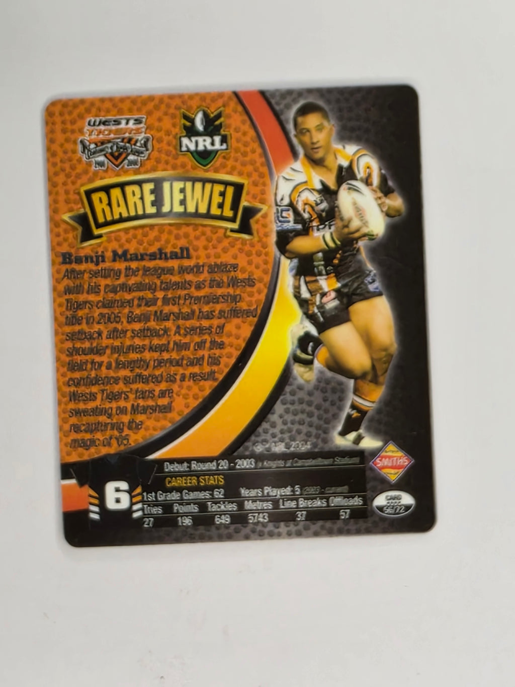 NRL 2008 Footy Legends | #056 Benji Marshall | Wests Tigers