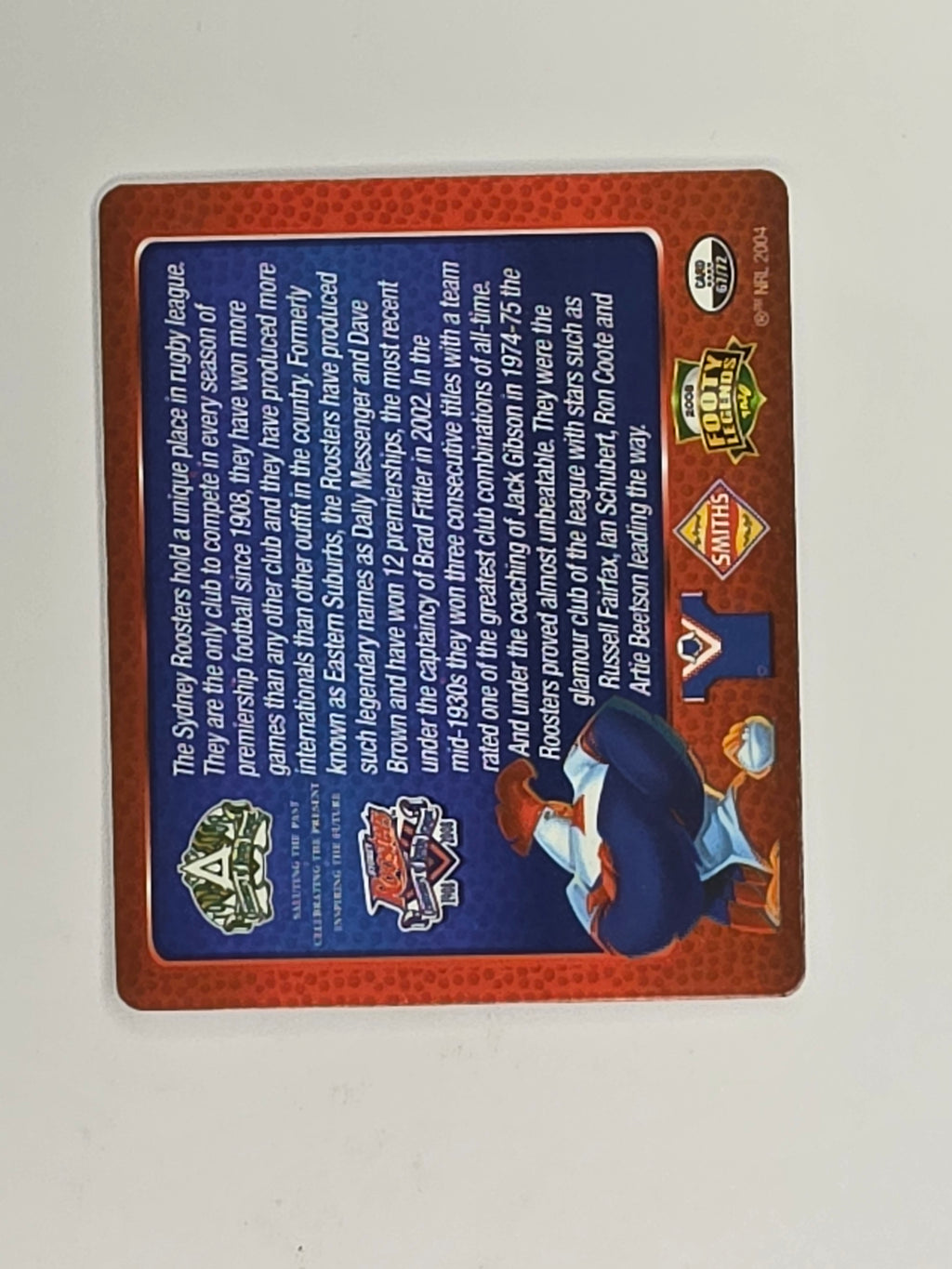 NRL 2008 Footy Legends | #067 Sydney Roosters Club Legends