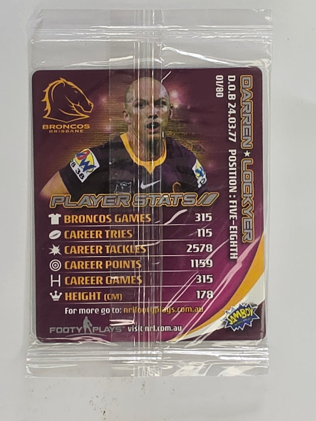 NRL 2010 Footy Plays | #001 Darren Lockyer | Brisbane Broncos