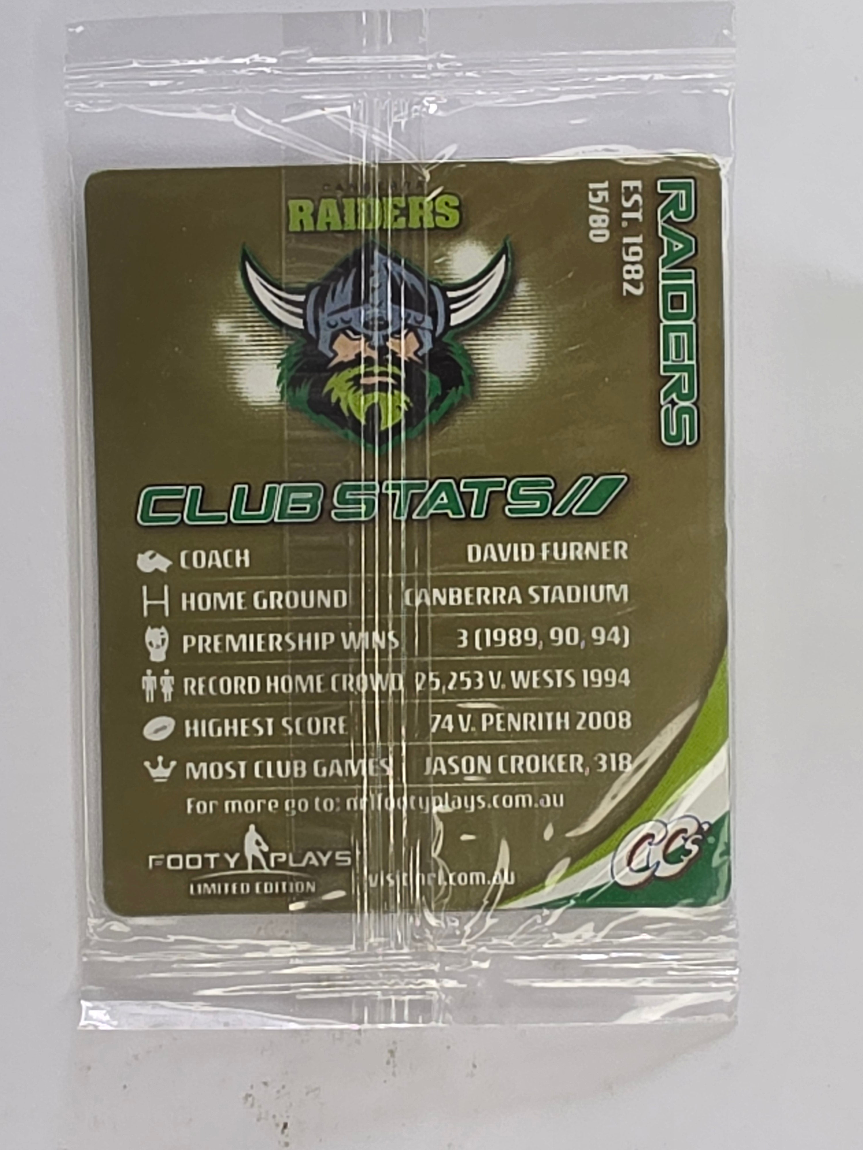 NRL 2010 Footy Plays | #015 Victory | Canberra Raiders