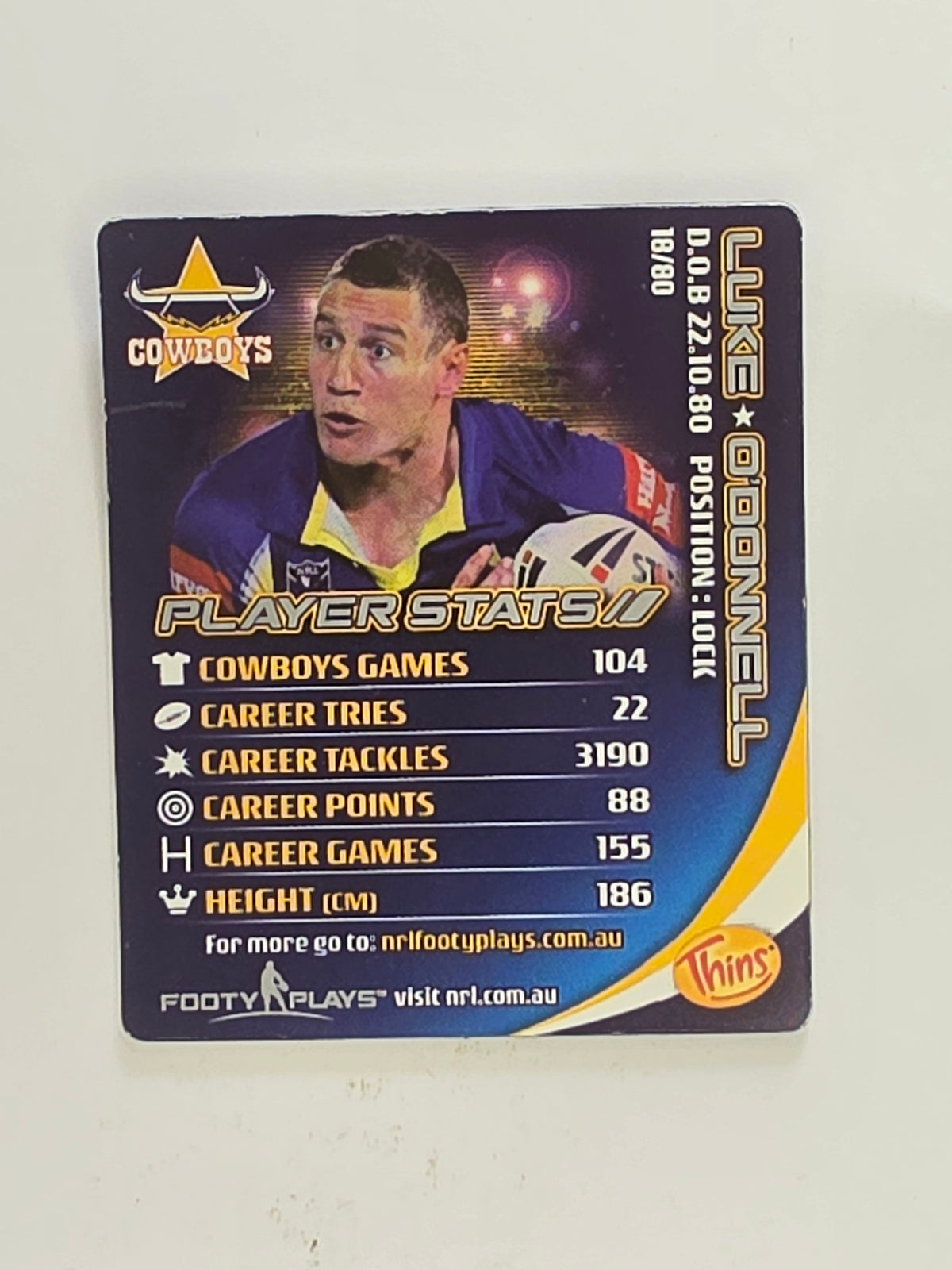 NRL 2010 Footy Plays | #018 Luke O'Donnell | North Queensland Cowboys