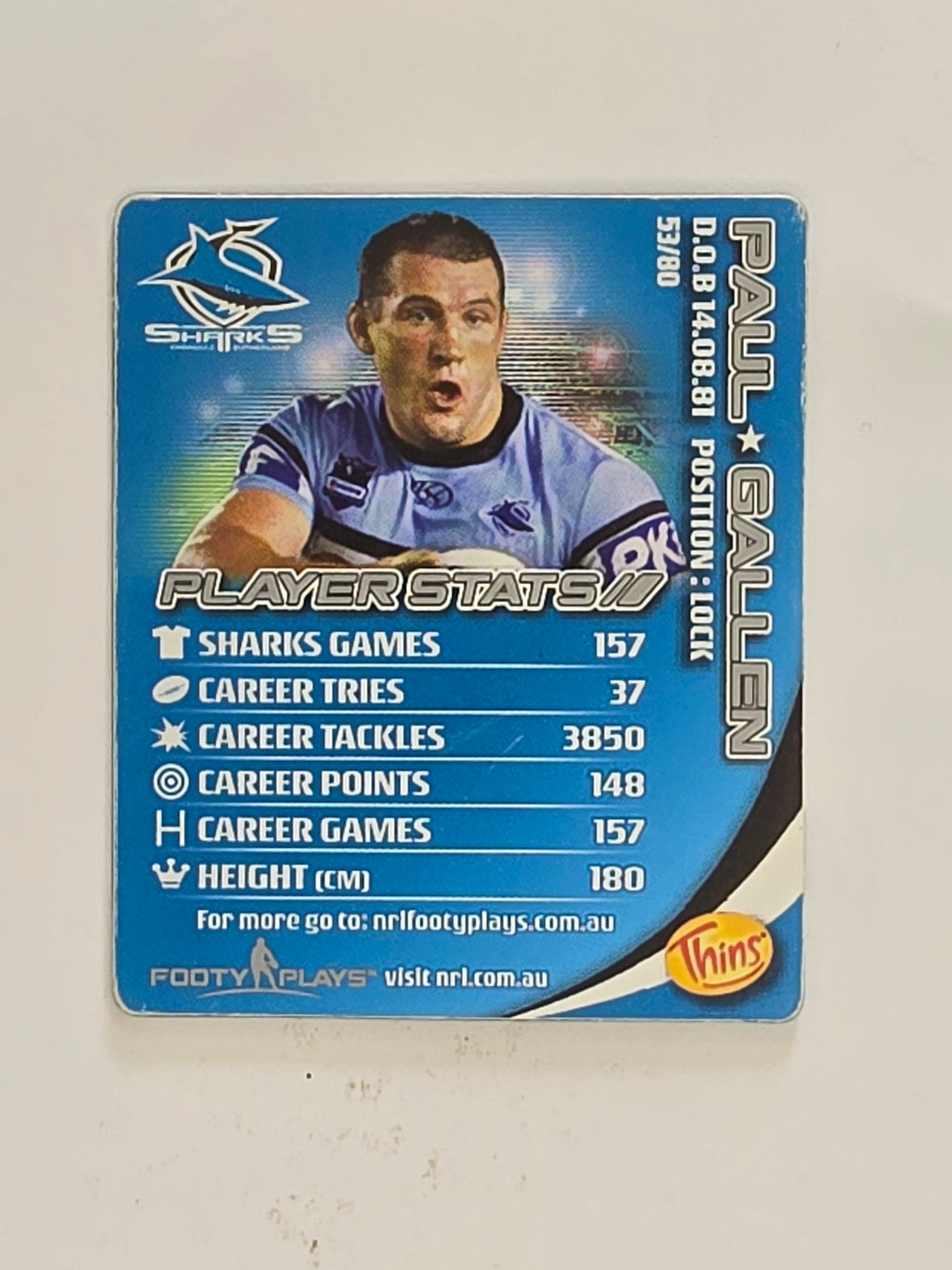 NRL 2010 Footy Plays | #053 Paul Gallen | Cronulla Sutherland Sharks