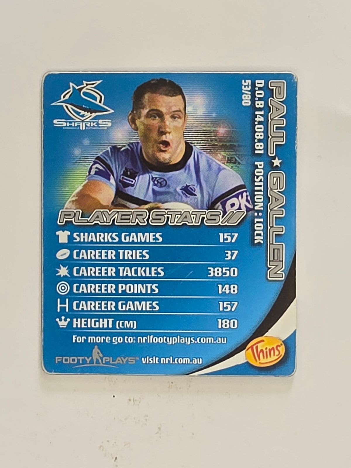 NRL 2010 Footy Plays | #053 Paul Gallen | Cronulla Sutherland Sharks