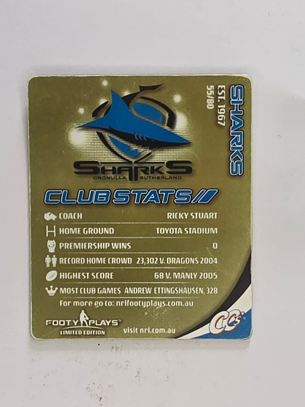 NRL 2010 Footy Plays | #055 Reefy | Cronulla Sutherland Sharks