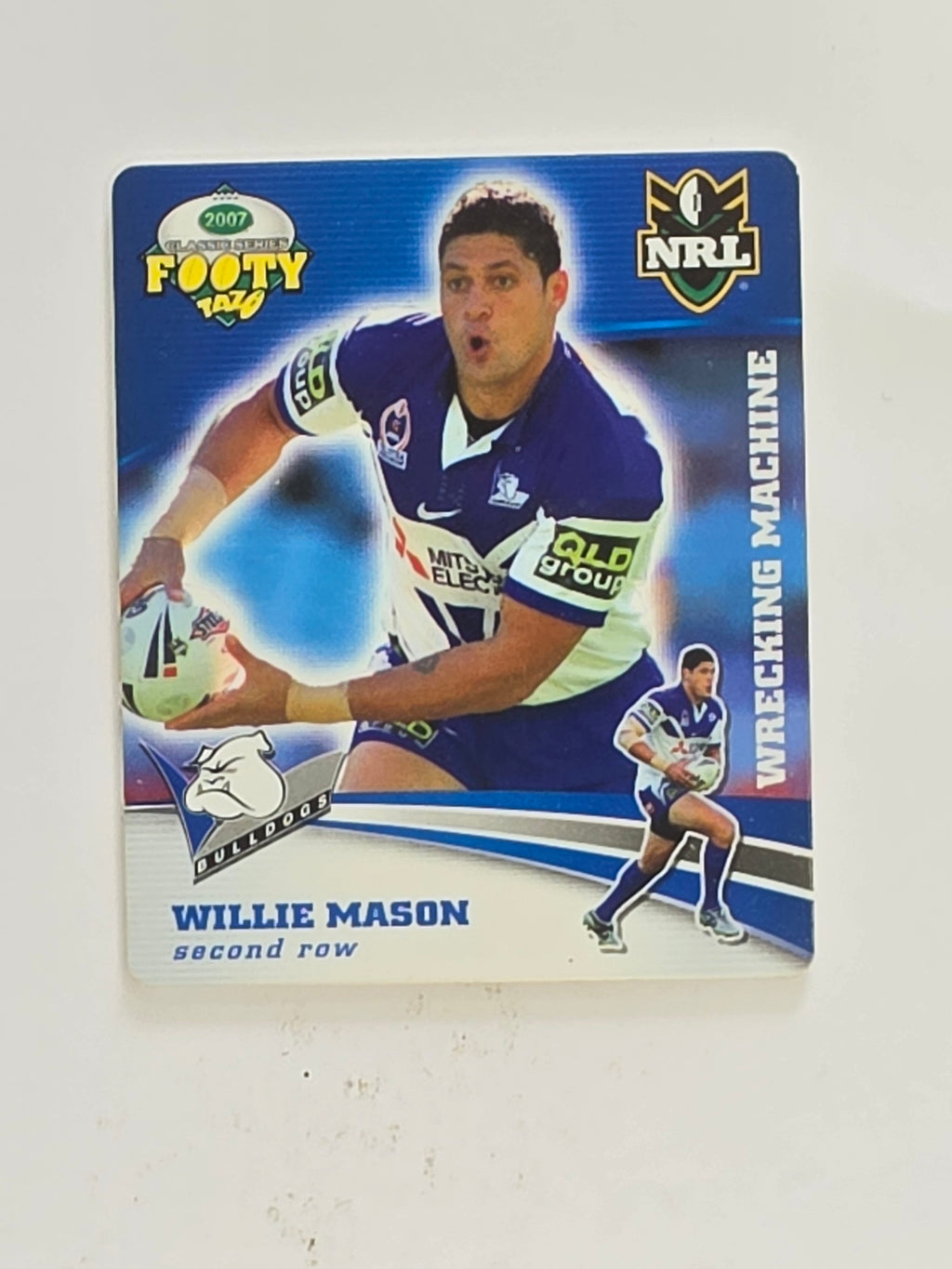 NRL 2007 Footy Tazos Classic Series | #003 Willie Mason | Canterbury-Bankstown Bulldogs