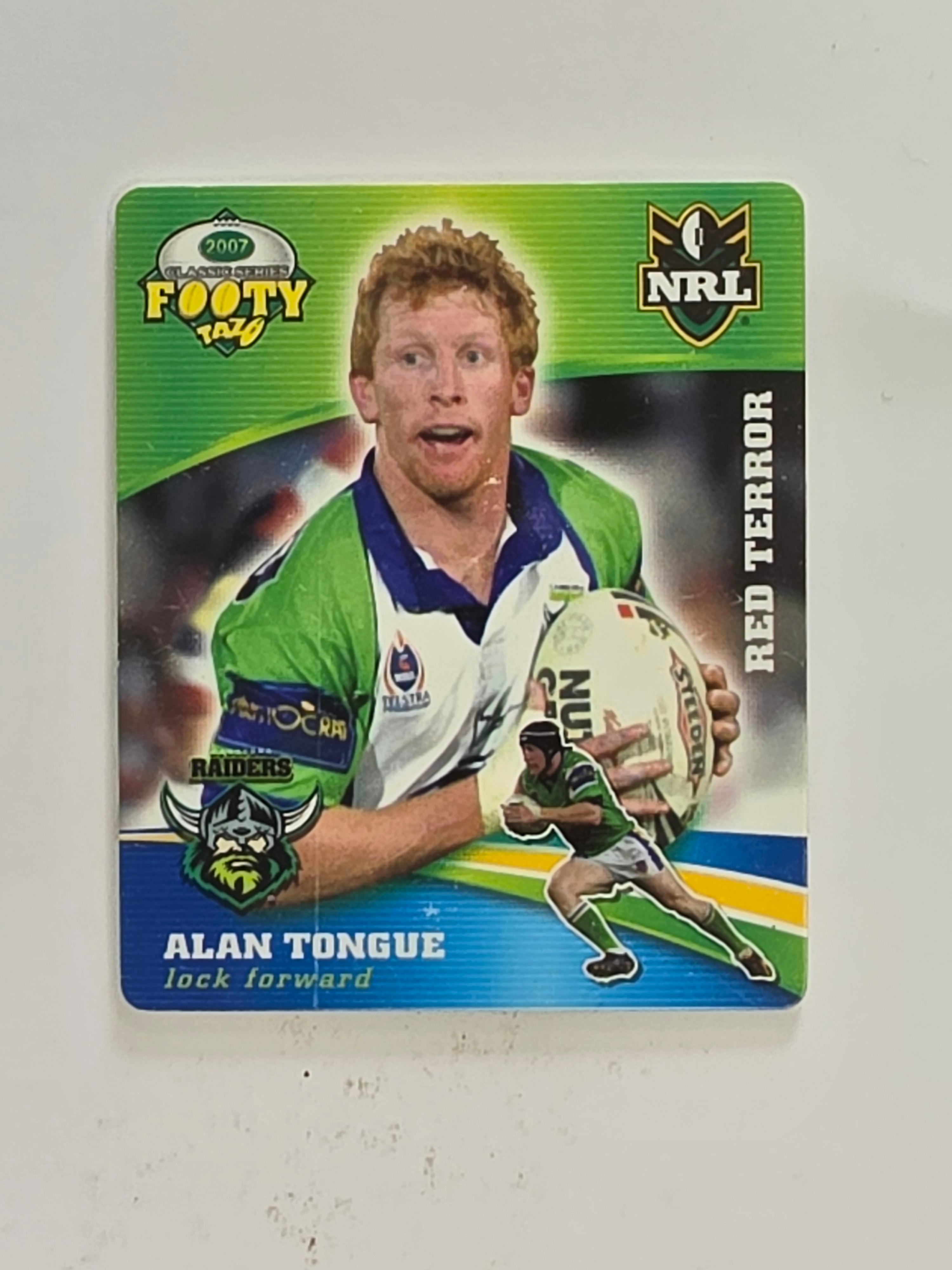 NRL 2007 Footy Tazos Classic Series | #005 Alan Tongue | Canberra Raiders