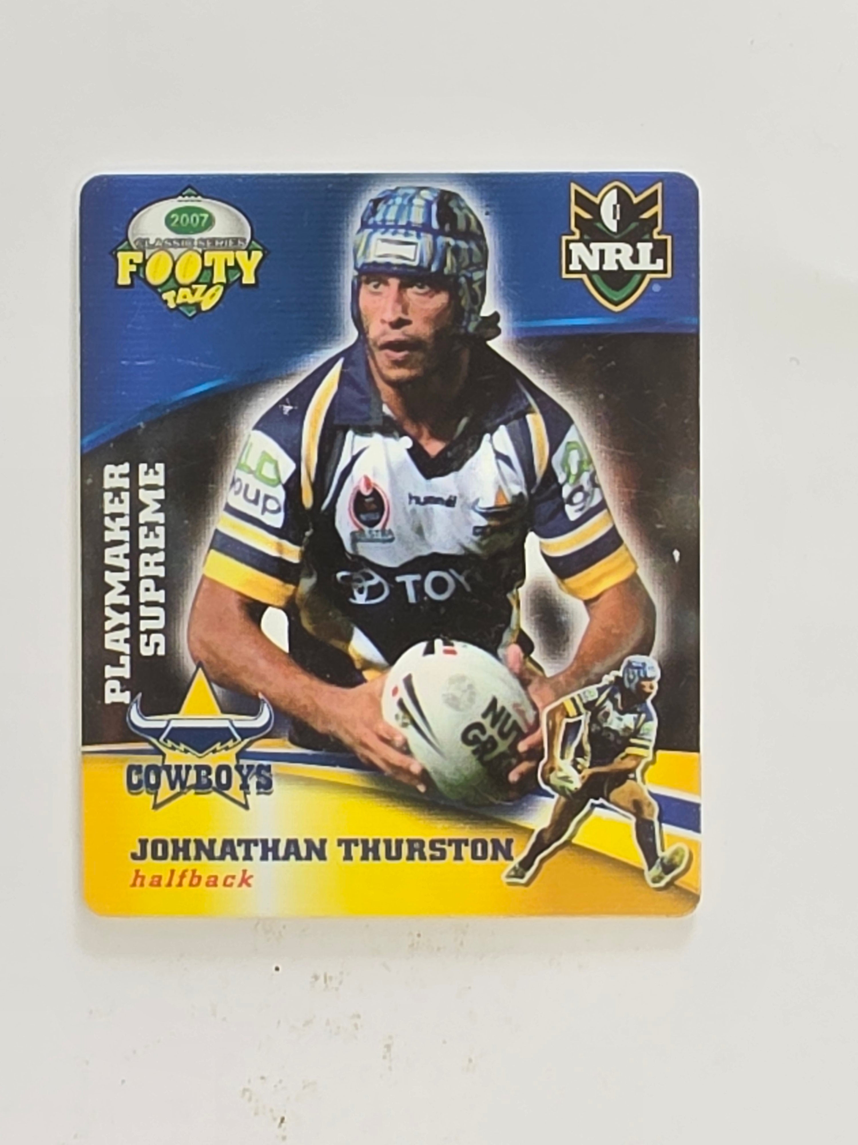 NRL 2007 Footy Tazos Classic Series | #007 Johnathan Thurston | North Queensland Cowboys