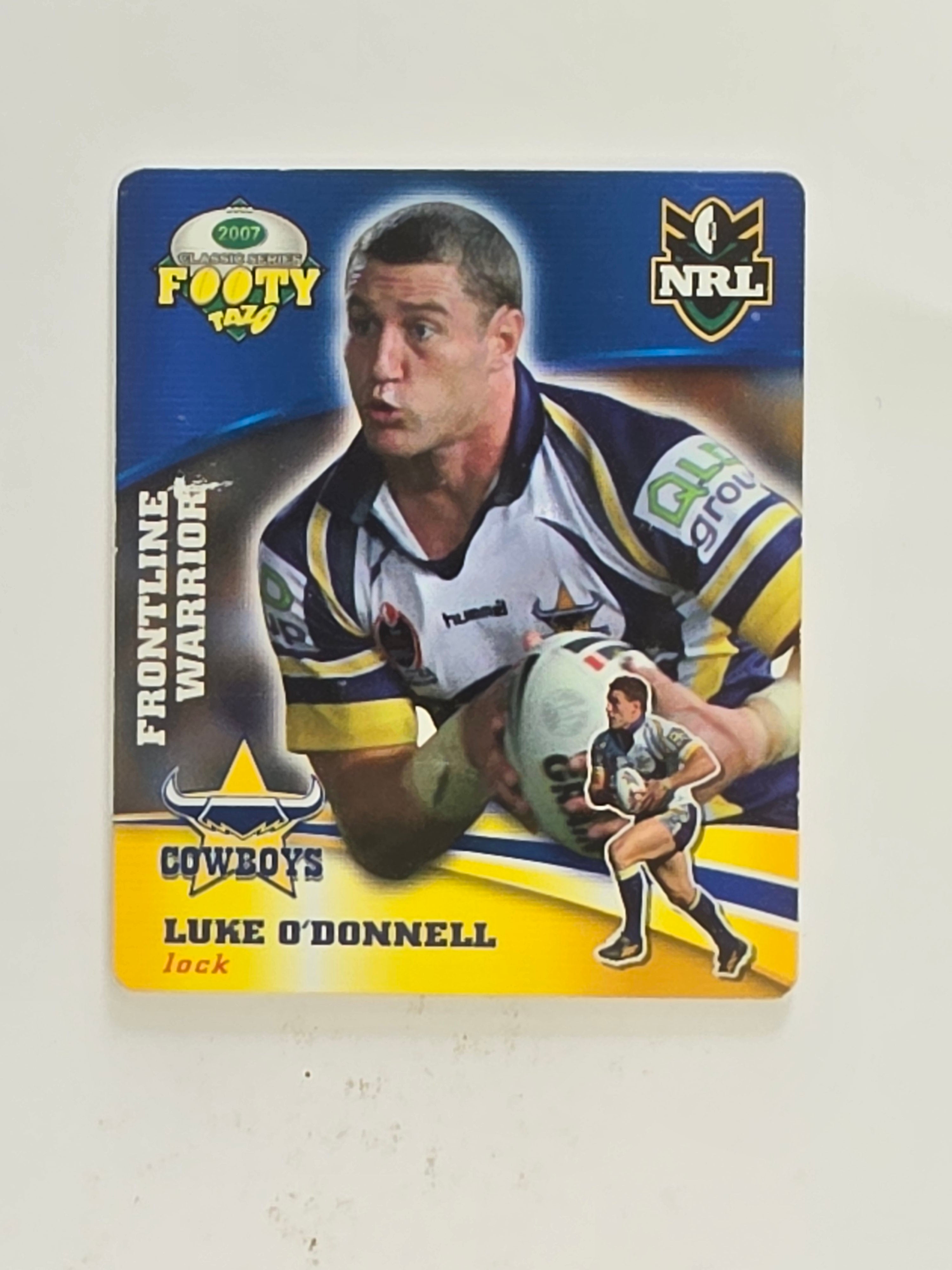 NRL 2007 Footy Tazos Classic Series | #008 Luke O'Donnell | North Queensland Cowboys