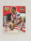 NRL 2007 Footy Tazos Classic Series | #009 Matt Cooper | St George Illawarra Dragons