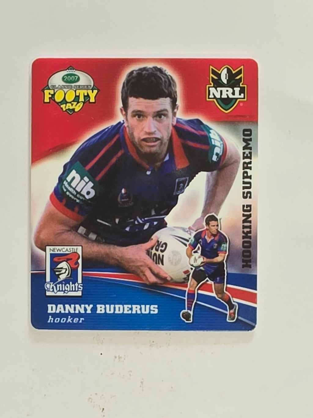 NRL 2007 Footy Tazos Classic Series | #013 Danny Buderus | Newcastle Knights