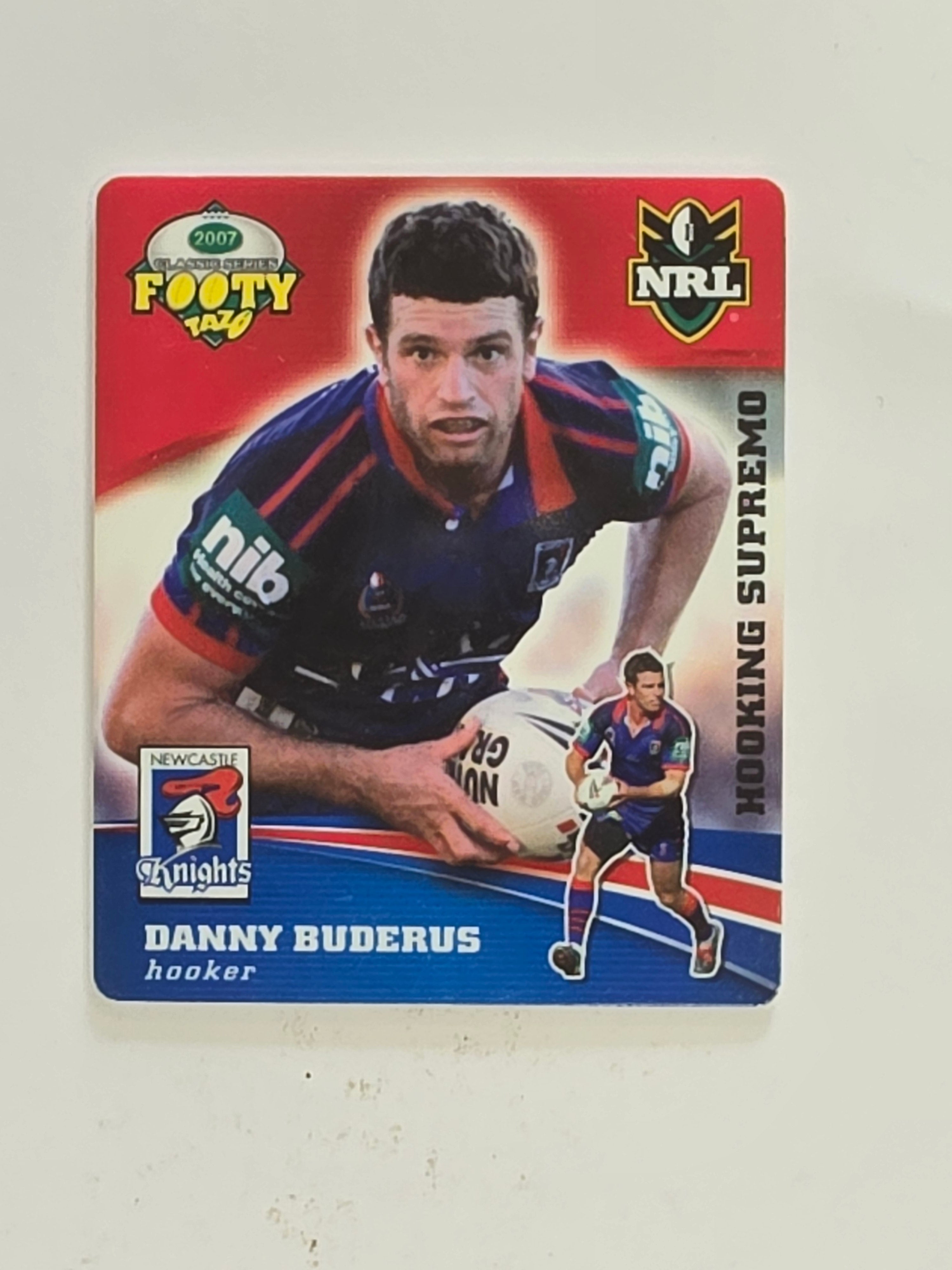 NRL 2007 Footy Tazos Classic Series | #013 Danny Buderus | Newcastle Knights
