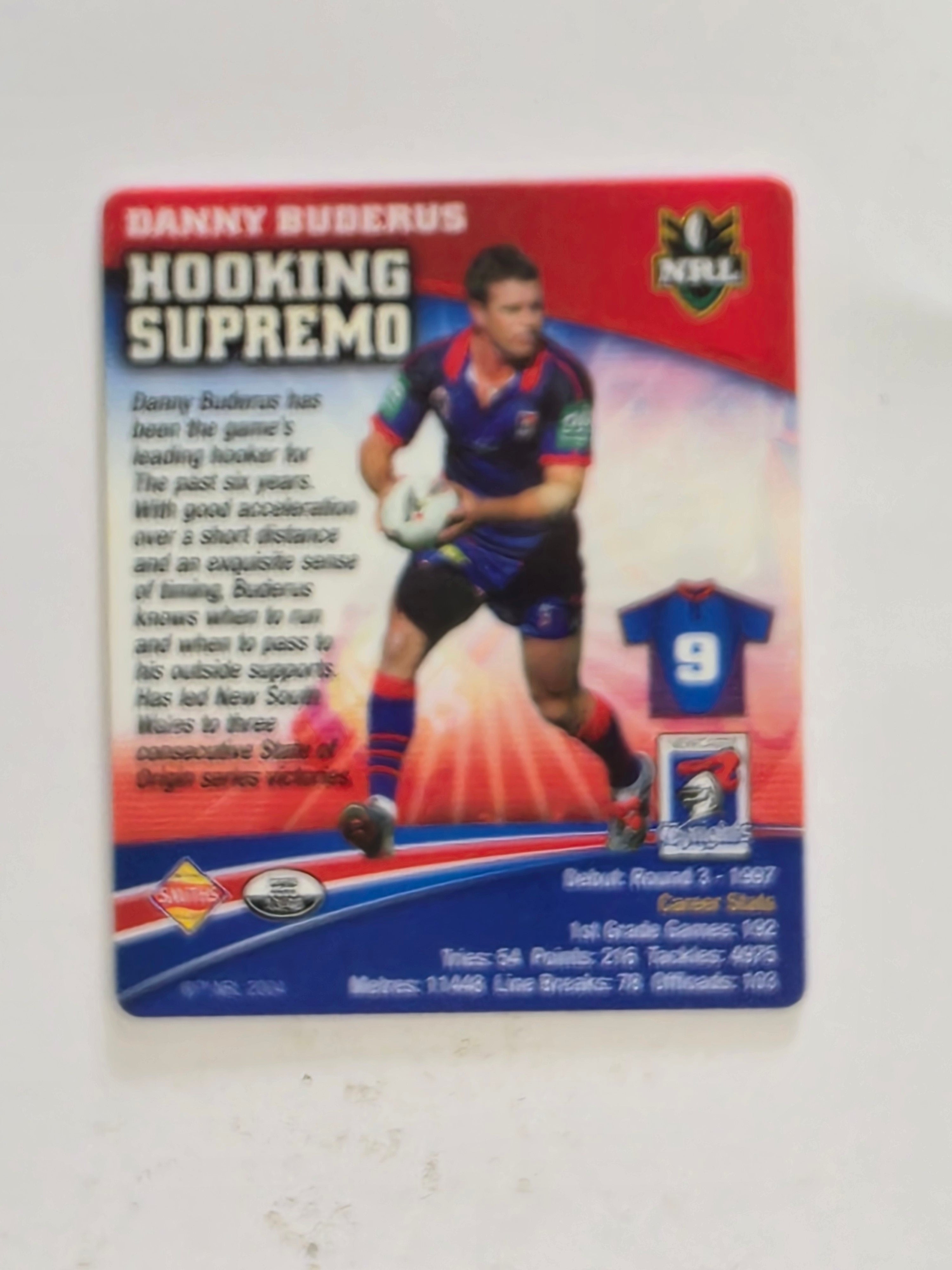 NRL 2007 Footy Tazos Classic Series | #013 Danny Buderus | Newcastle Knights