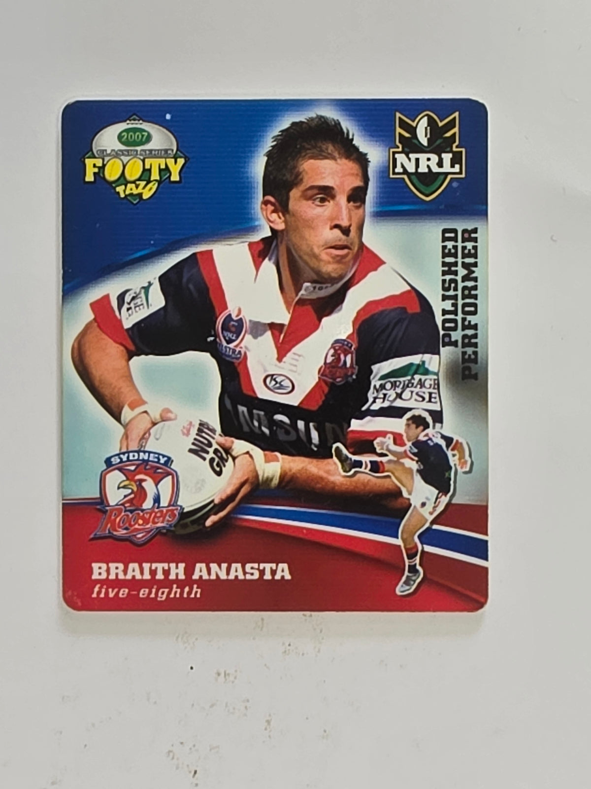 NRL 2007 Footy Tazos Classic Series | #022 Braith Anasta | Sydney Roosters