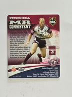 NRL 2007 Footy Tazos Classic Series | #023 Steven Bell | Manly Warringah Sea Eagles
