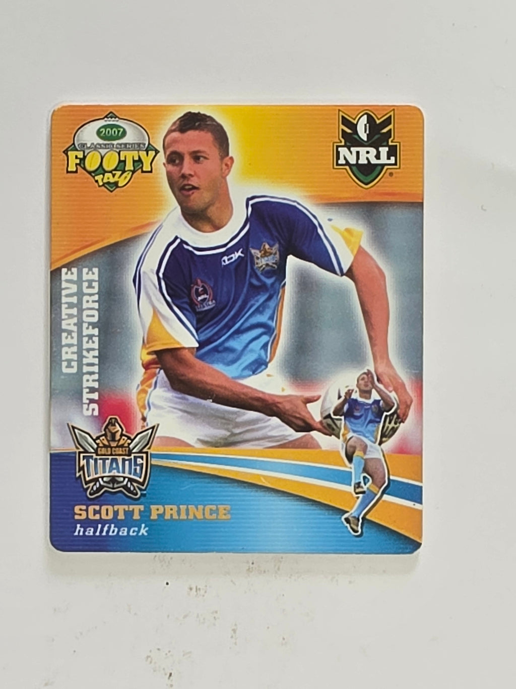 NRL 2007 Footy Tazos Classic Series | #027 Scott Prince | Gold Coast Titans