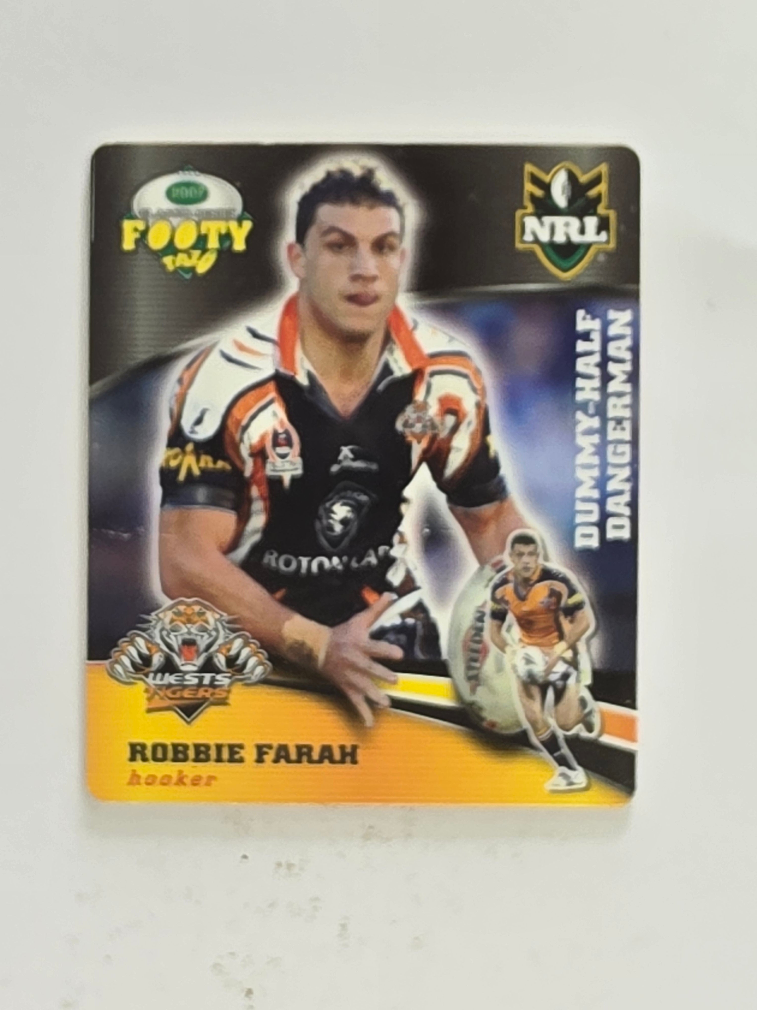 NRL 2007 Footy Tazos Classic Series | #032 Robbie Farah | Wests Tigers
