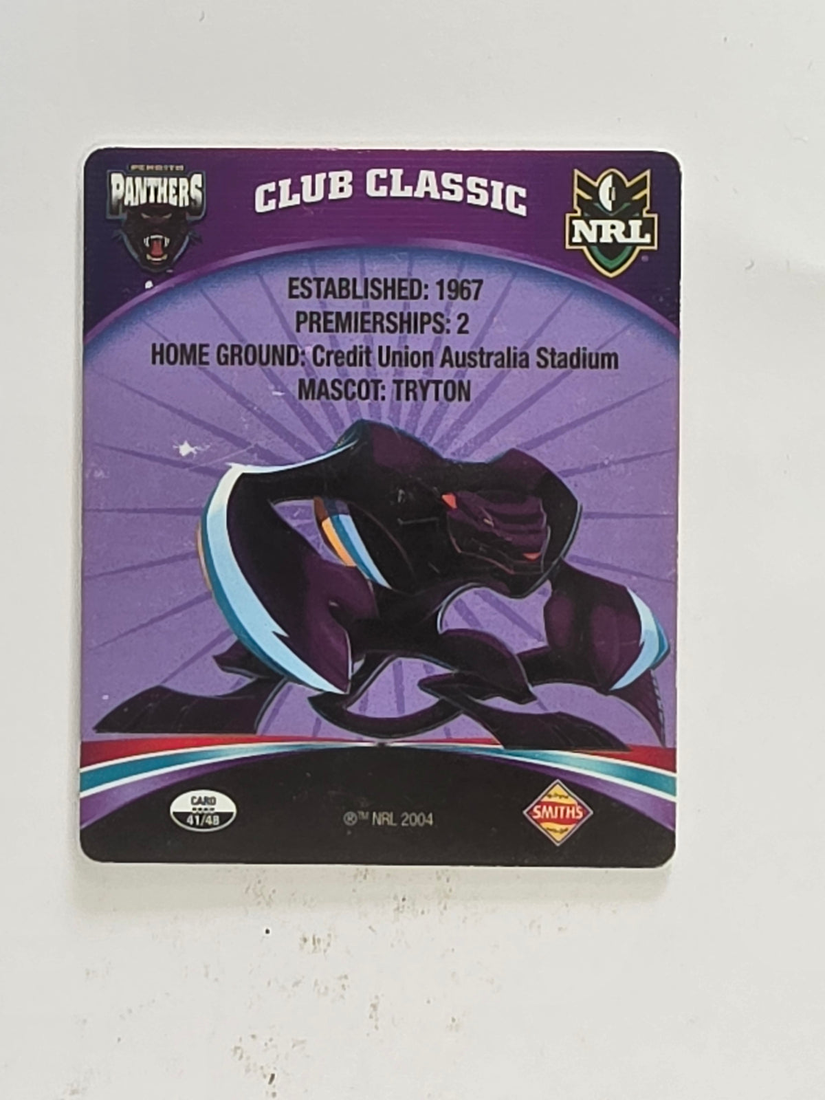 NRL 2007 Footy Tazos Classic Series | #041 Penrith Panthers Logo