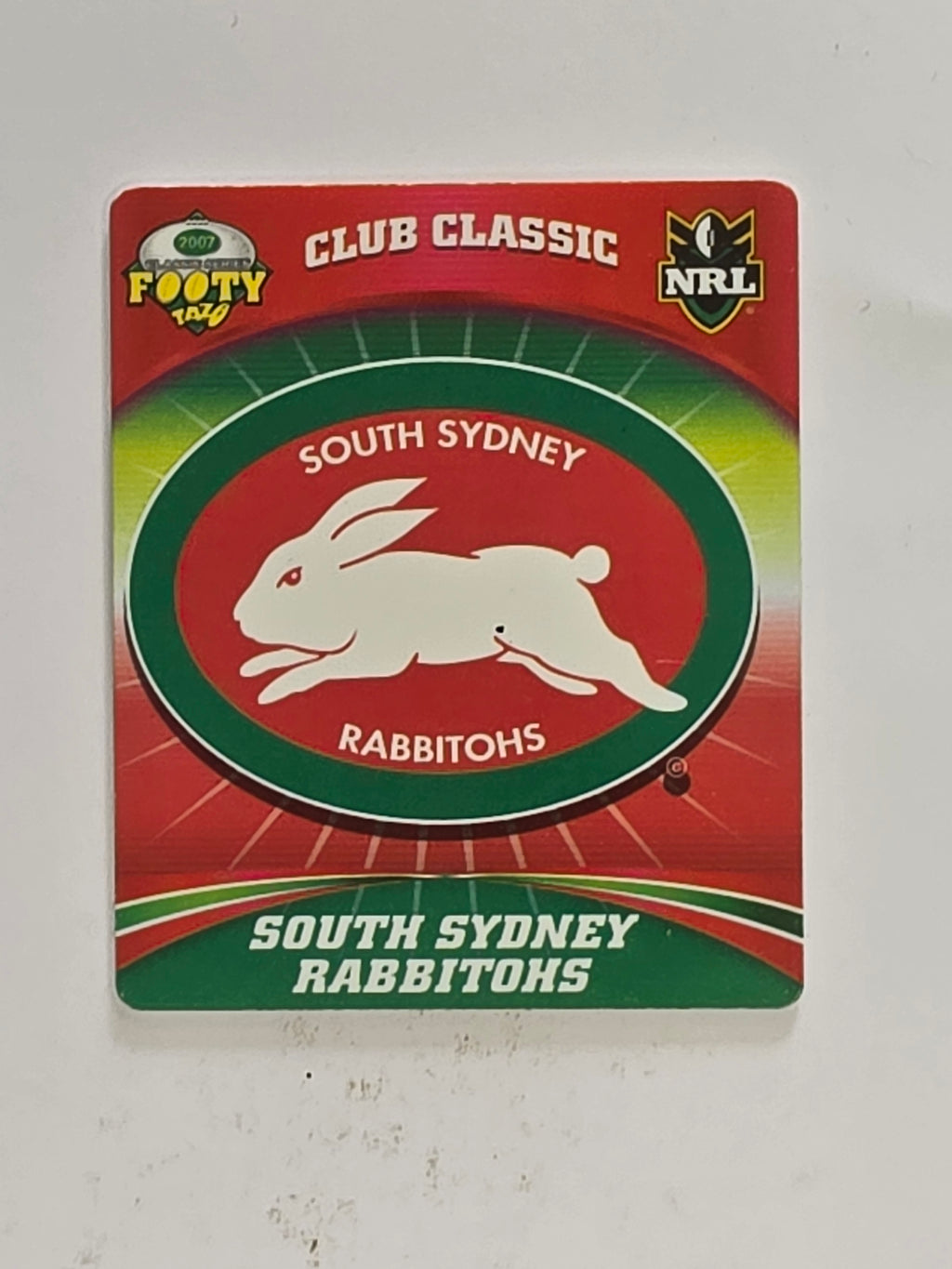 NRL 2007 Footy Tazos Classic Series | #042 South Sydney Rabbitohs Logo