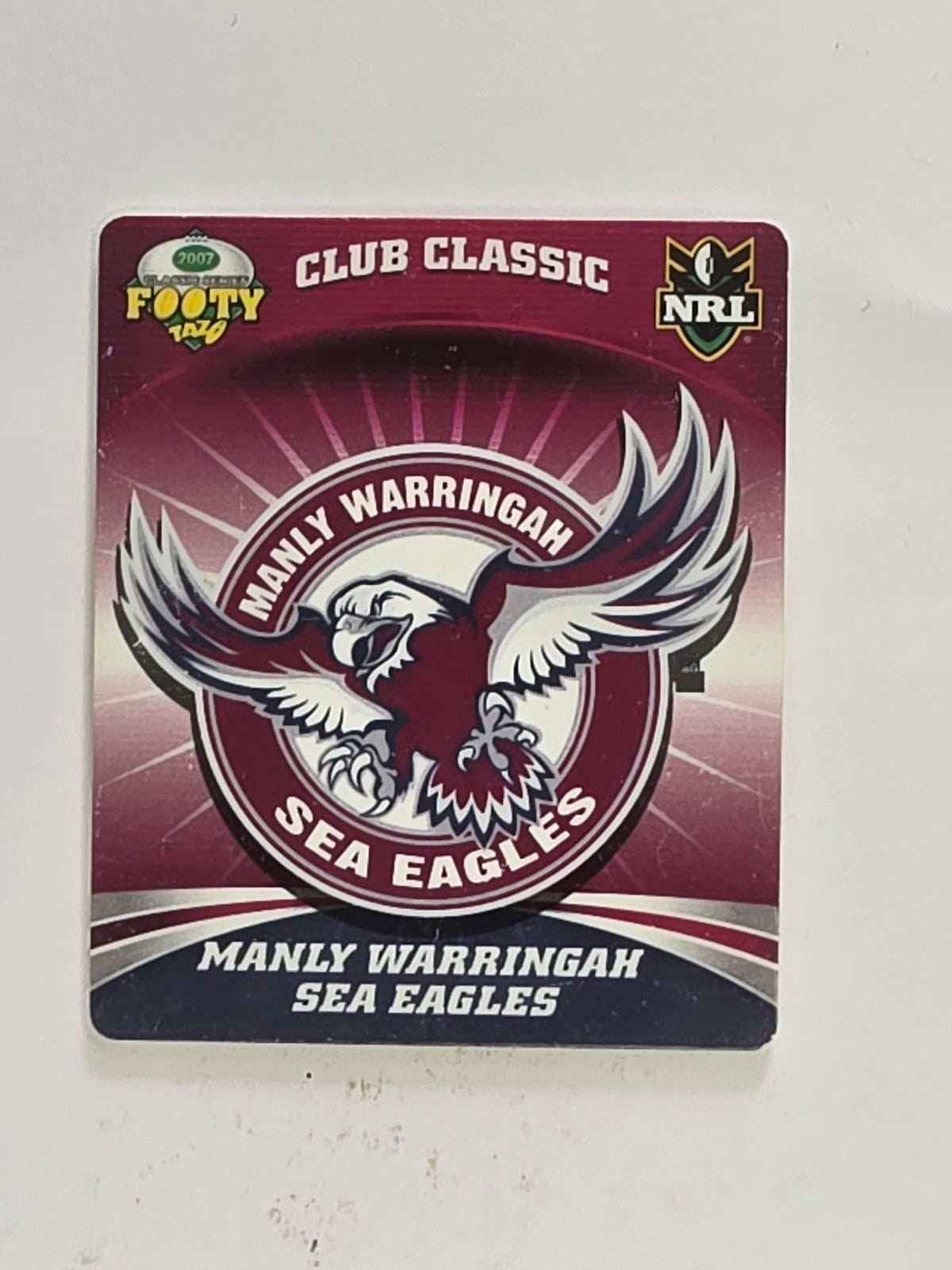 NRL 2007 Footy Tazos Classic Series | #044 Manly-Warringah Sea Eagles Logo