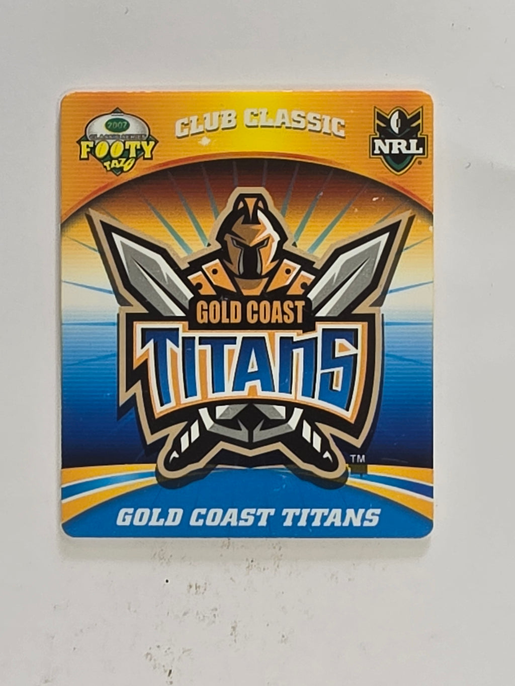 NRL 2007 Footy Tazos Classic Series | #046 Gold Coast Titans Logo