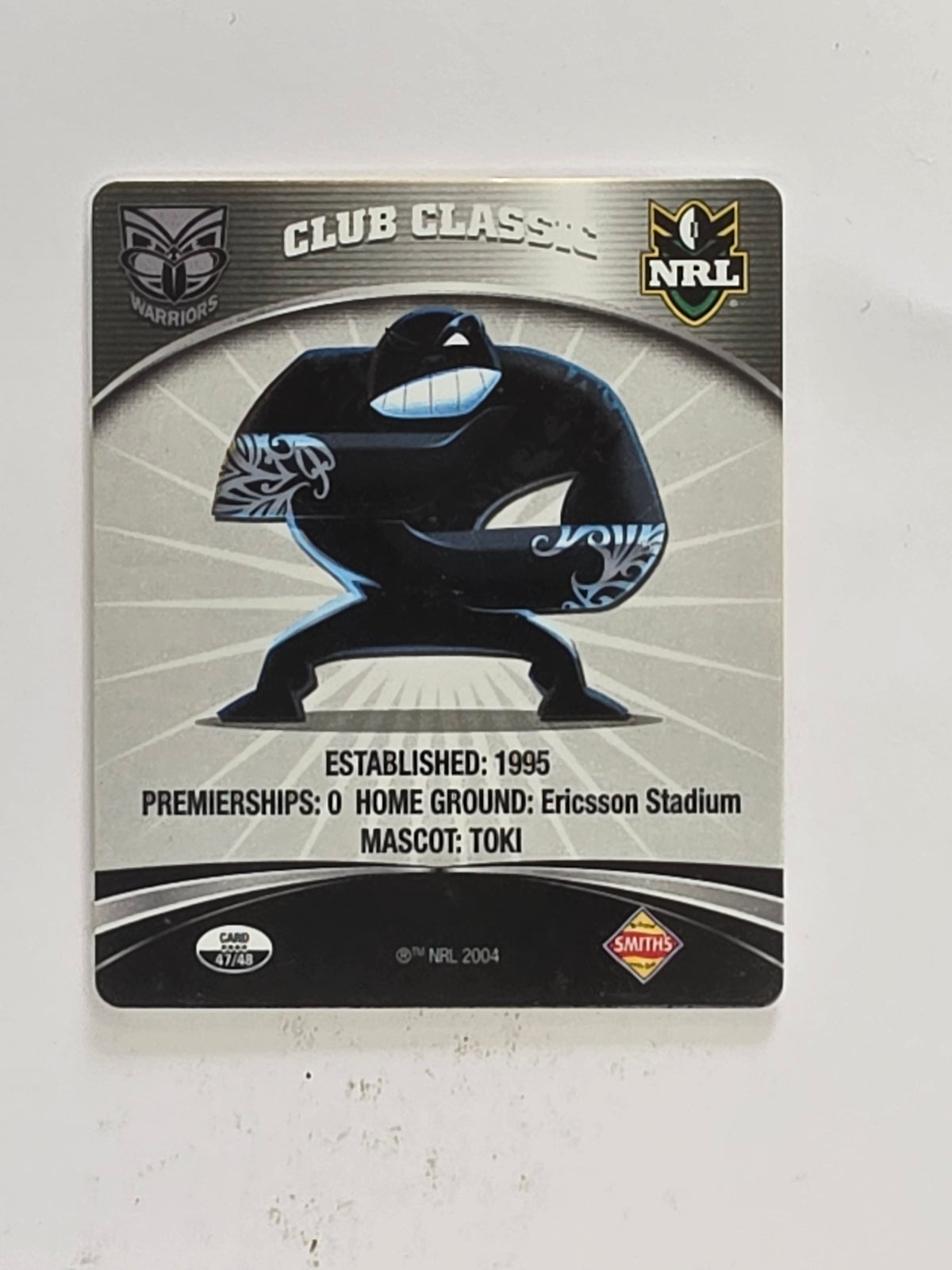 NRL 2007 Footy Tazos Classic Series | #047 New Zealand Warriors Logo