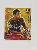 NRL 2007 Footy Tazos Gold Series | #002 Karmichael Hunt | Brisbane Broncos