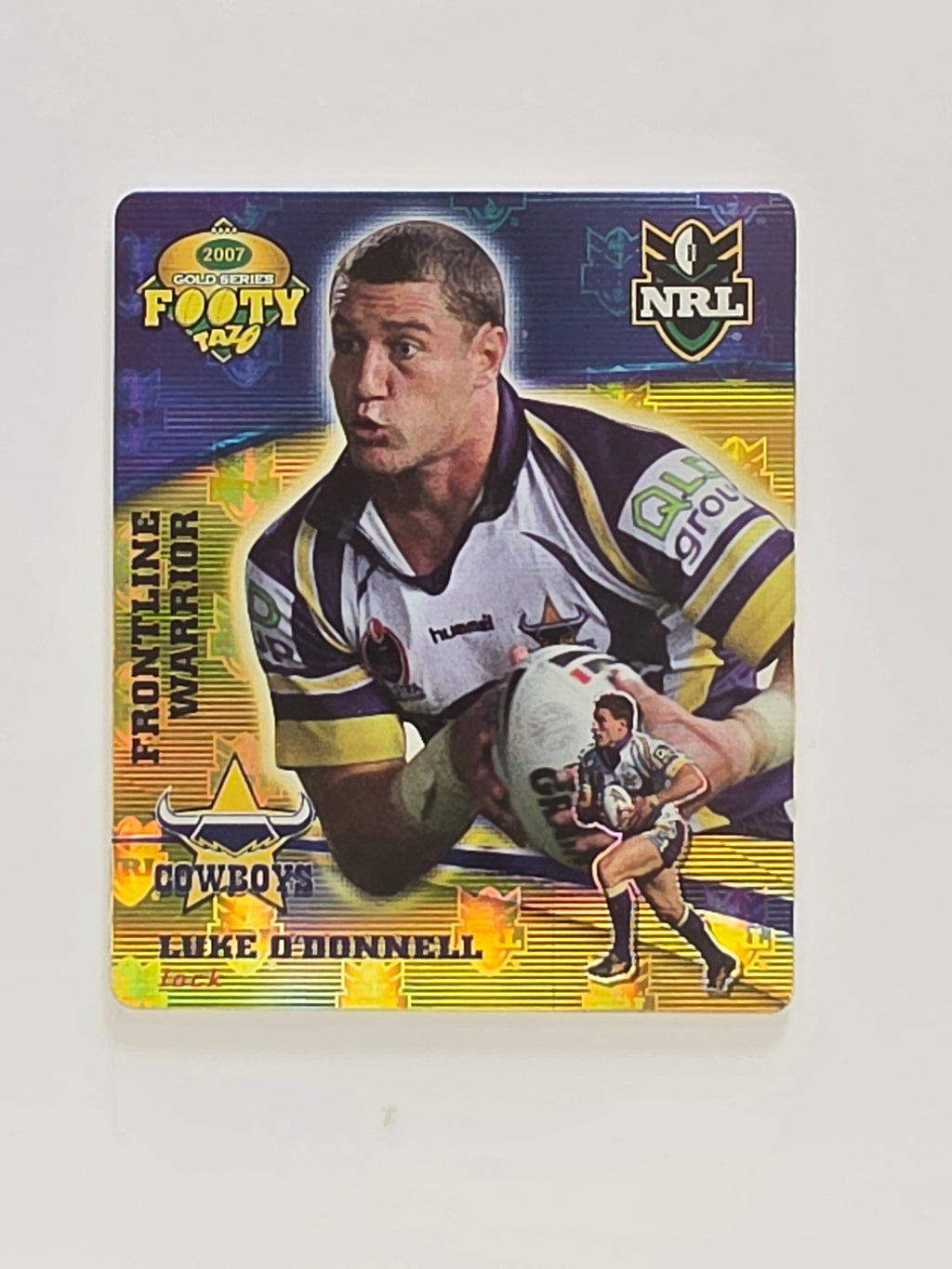 NRL 2007 Footy Tazos Gold Series | #012 Luke O'Donnell | North Queensland Cowboys