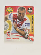 NRL 2007 Footy Tazos Gold Series | #013 Mark Gasnier | St George Illawarra Dragons