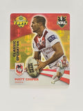 NRL 2007 Footy Tazos Gold Series | #014 Matt Cooper | St George Illawarra Dragons