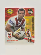 NRL 2007 Footy Tazos Gold Series | #015 Dean Young | St George Illawarra Dragons