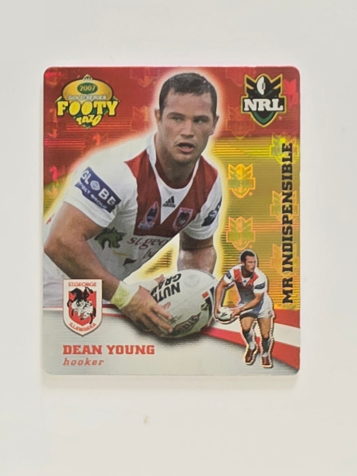 NRL 2007 Footy Tazos Gold Series | #015 Dean Young | St George Illawarra Dragons