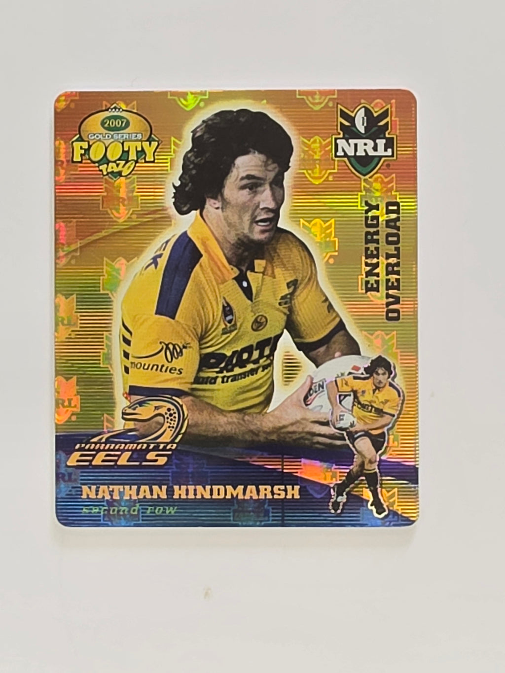 NRL 2007 Footy Tazos Gold Series | #017 Nathan Hindmarsh | Parramatta Eels