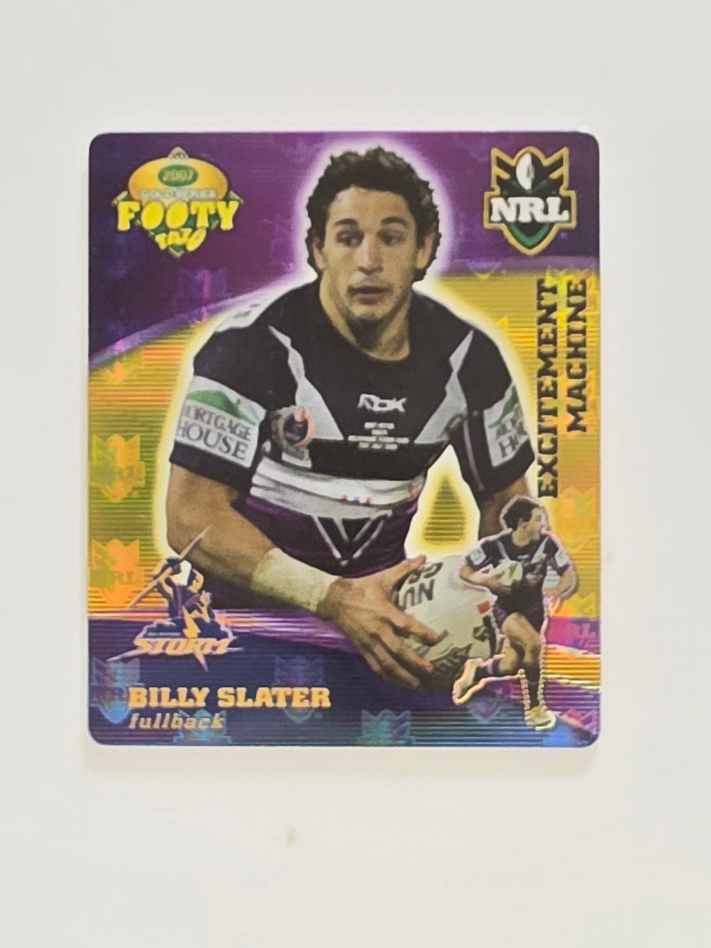 NRL 2007 Footy Tazos Gold Series | #023 Billy Slater | Melbourne Storm