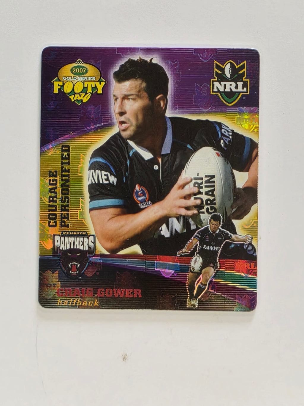 NRL 2007 Footy Tazos Gold Series | #025 Craig Gower | Penrith Panthers