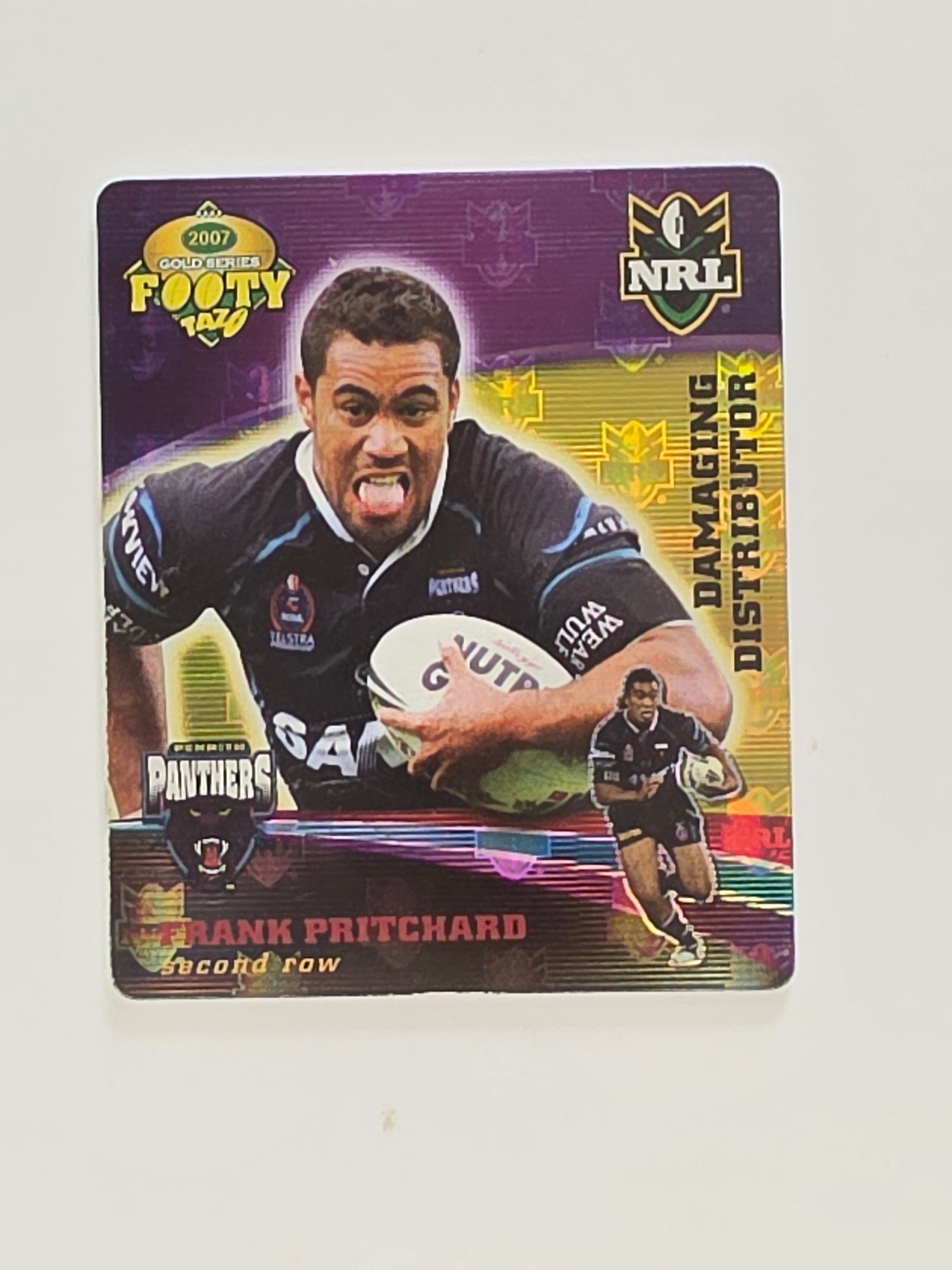 NRL 2007 Footy Tazos Gold Series | #026 Frank Pritchard | Penrith Panthers