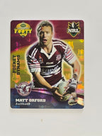 NRL 2007 Footy Tazos Gold Series | #034 Matt Orford | Manly Warringah Sea Eagles
