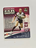 NRL 2007 Footy Tazos Gold Series | #035 Steven Bell | Manly Warringah Sea Eagles