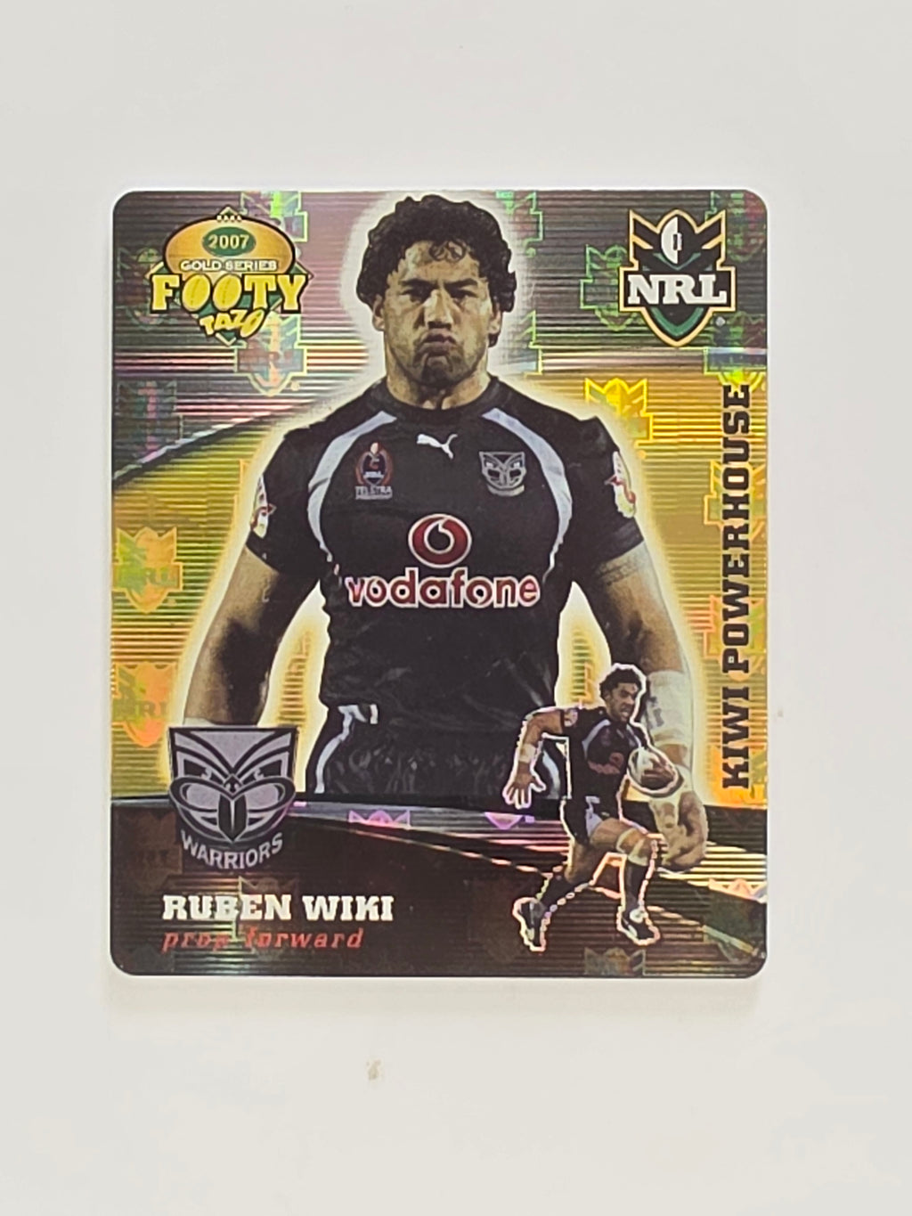 NRL 2007 Footy Tazos Gold Series | #043 Ruben Wiki | New Zealand Warriors