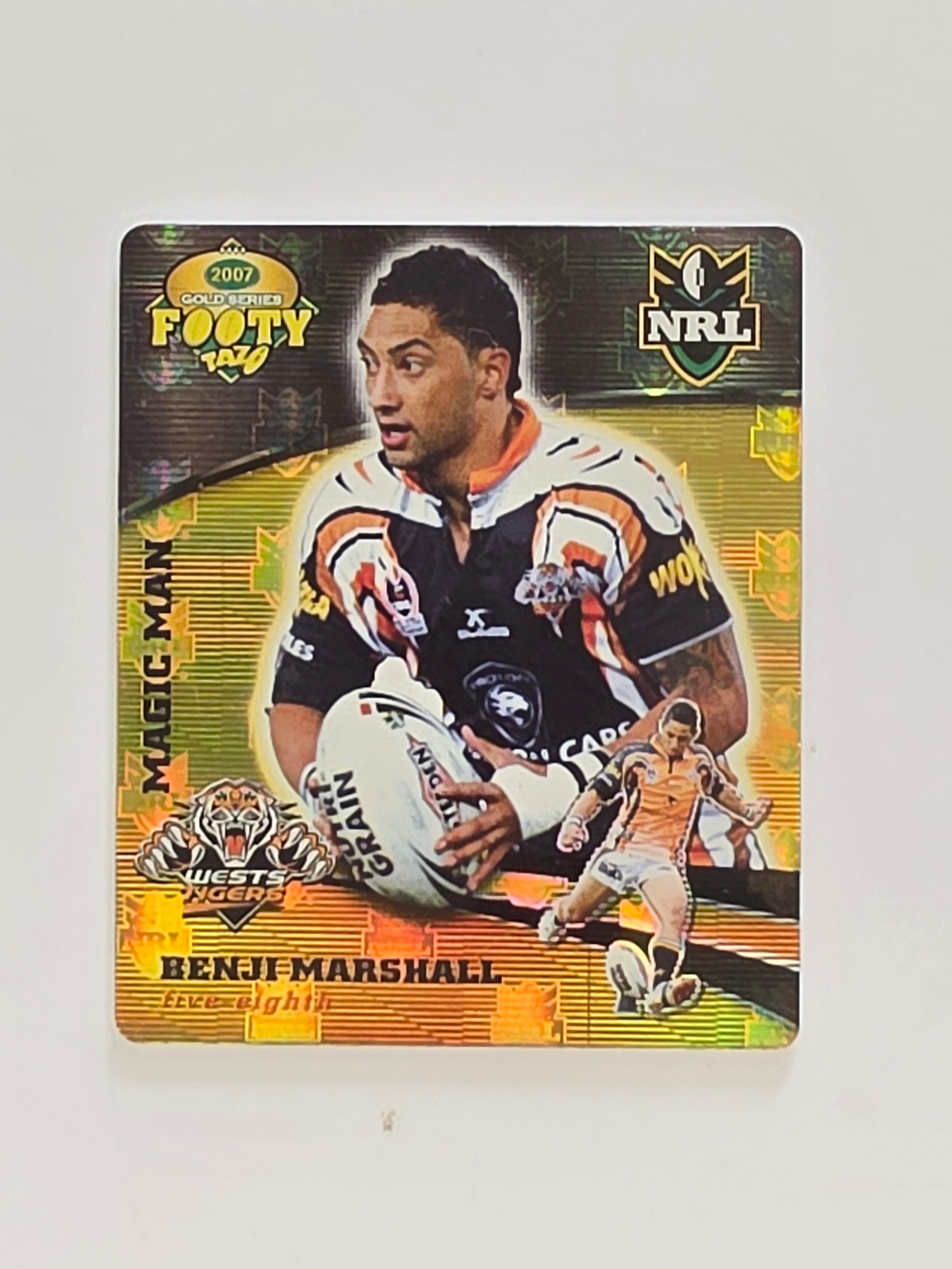 NRL 2007 Footy Tazos Gold Series | #046 Benji Marshall | Wests Tigers