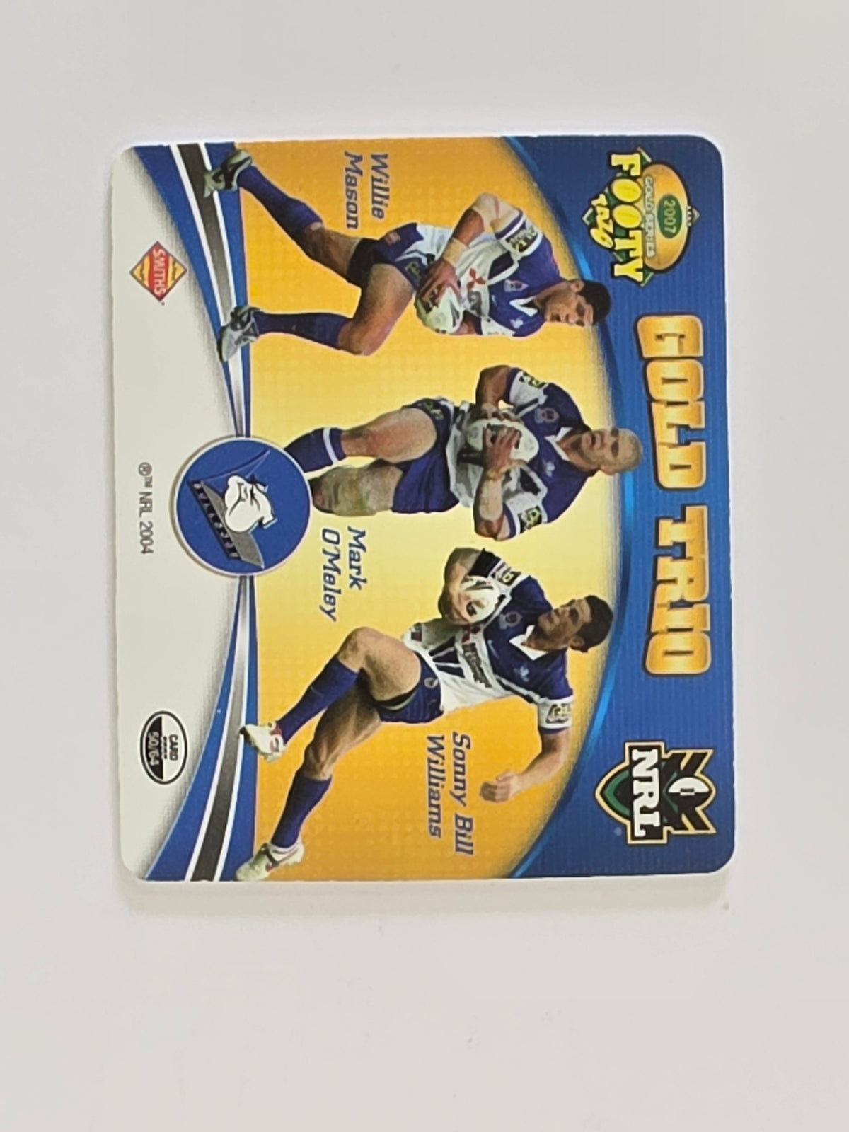 NRL 2007 Footy Tazos Gold Series | #050 Canterbury Bankstown Bulldogs Trio