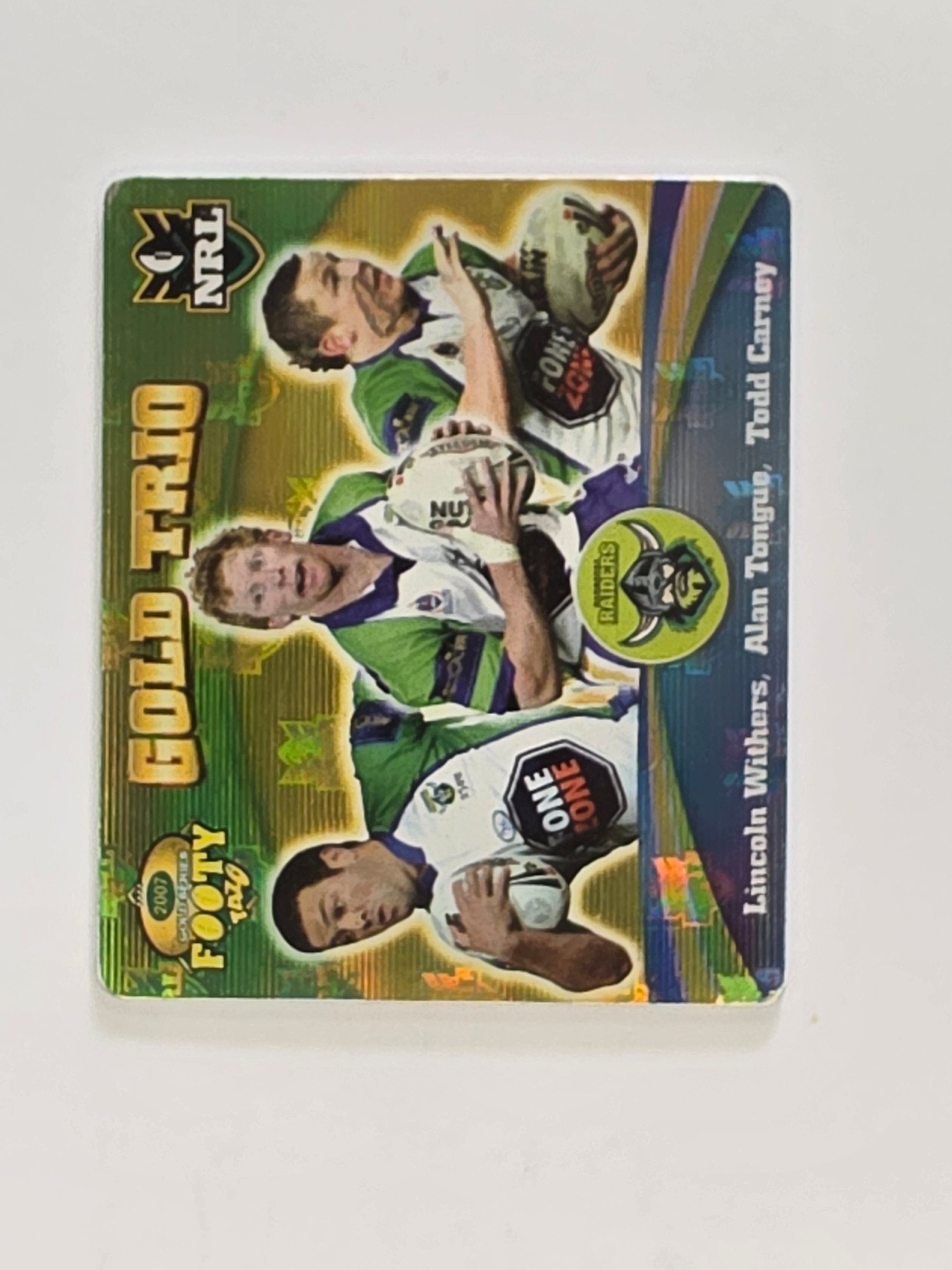 NRL 2007 Footy Tazos Gold Series | #051 Canberra Raiders Trio