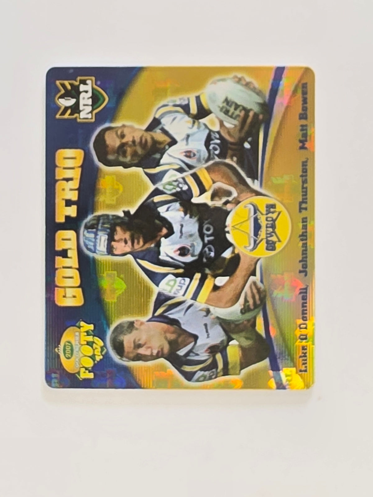 NRL 2007 Footy Tazos Gold Series | #052 North Queensland Cowboys Trio